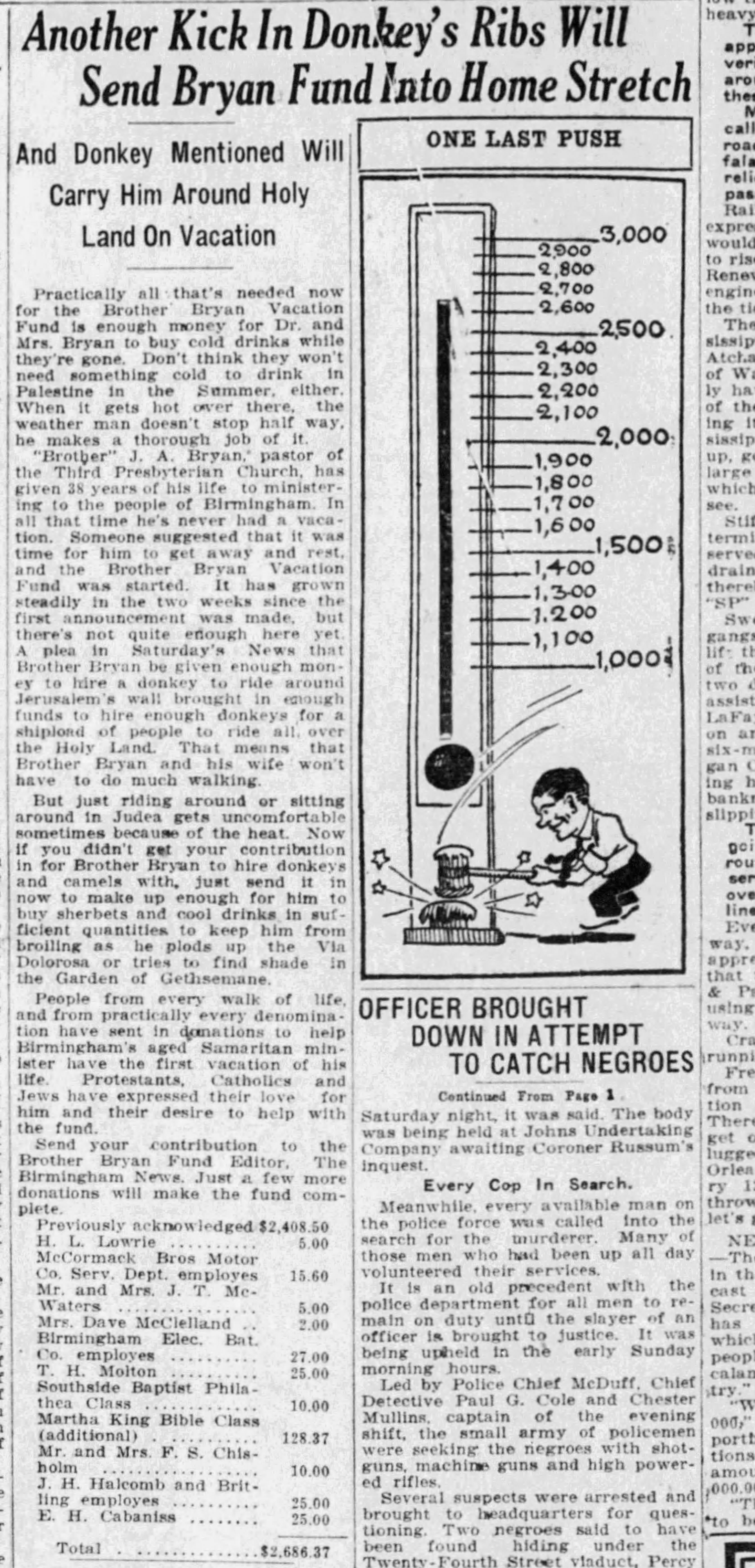 Another Kick In Donkey's Ribs Will Send Bryan Fund Into Home Stretch